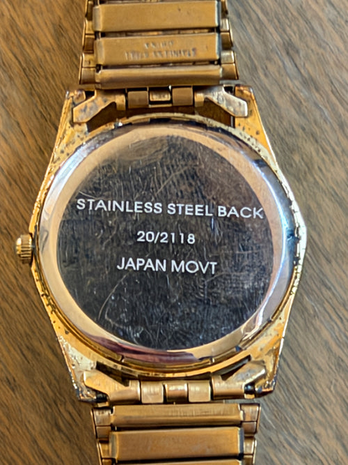 Black Hills Gold Eagle Quartz Watch – Genuine Gold Leaves – 33mm – Working
