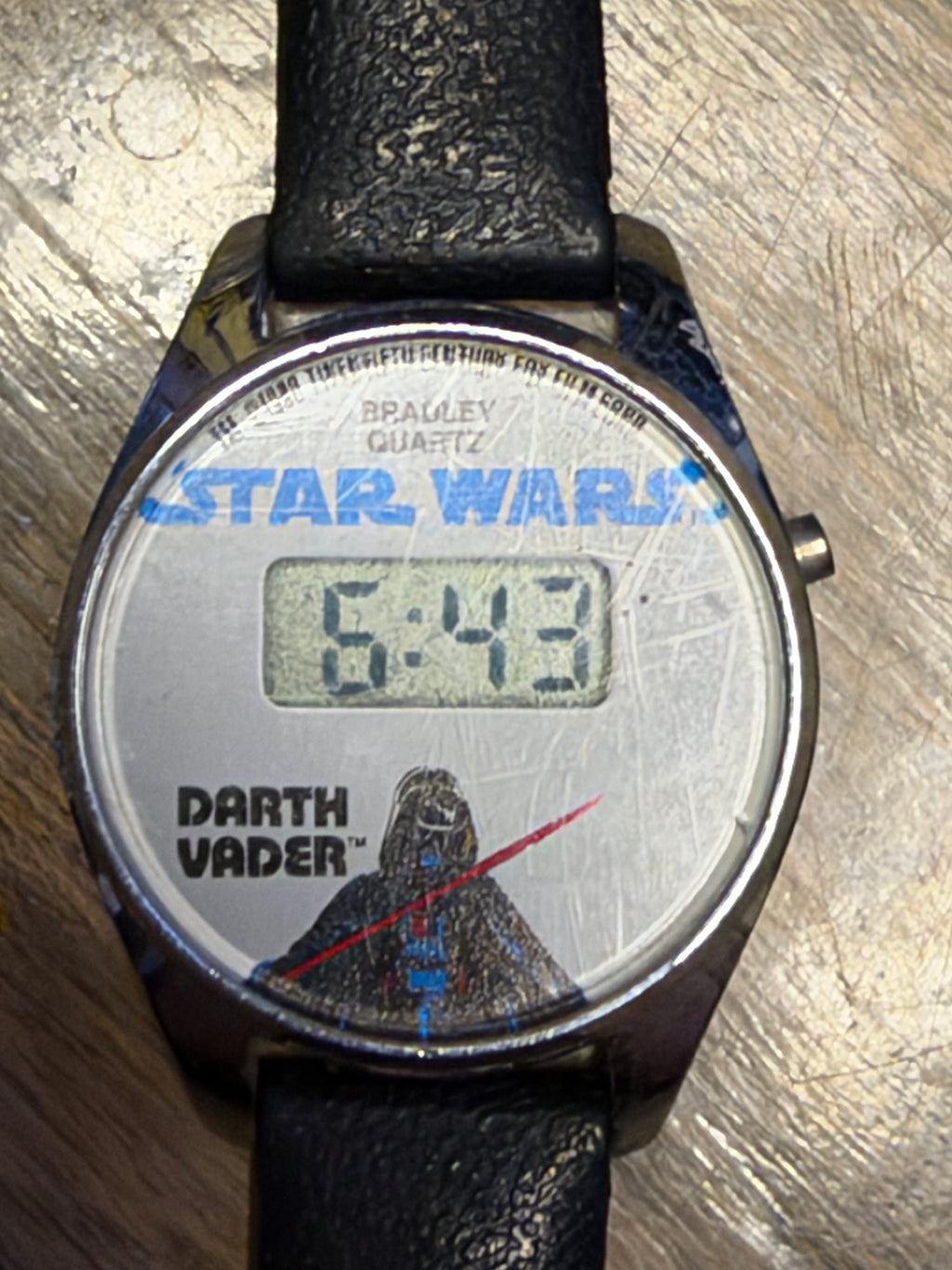 Star Wars 5 Watch Lot – Vintage Bradley Darth Vader, R2-D2 & C-3PO, LEGO BB-8, Stormtrooper & Boba Fett