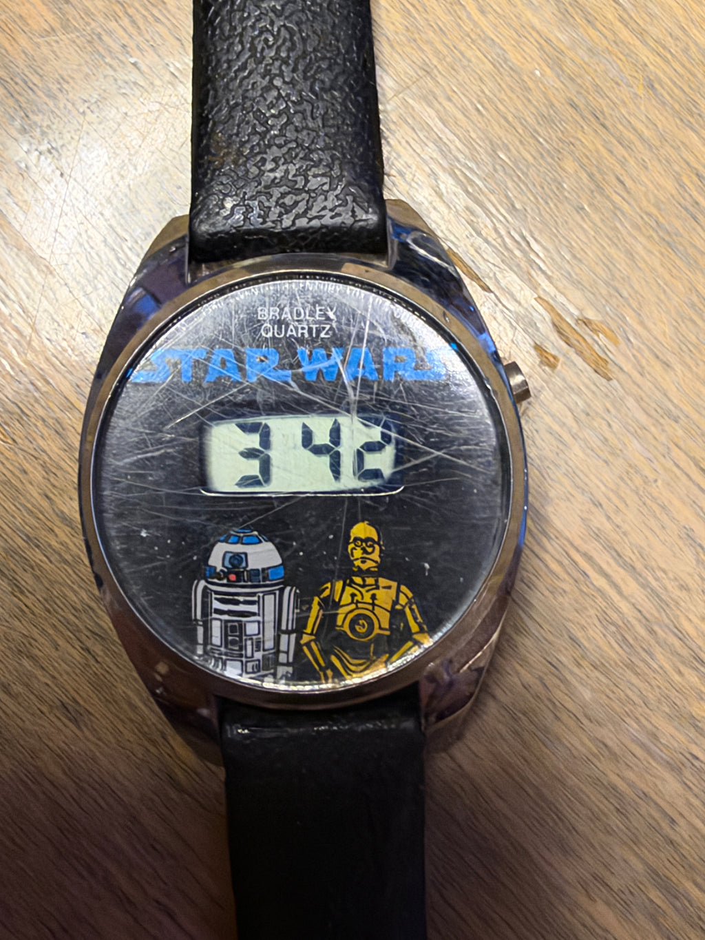 Star Wars 5 Watch Lot – Vintage Bradley Darth Vader, R2-D2 & C-3PO, LEGO BB-8, Stormtrooper & Boba Fett