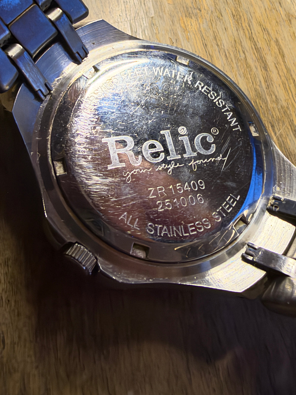 Relic ZR15409 Men's Blue Dial Multifunction Watch 40mm – Working