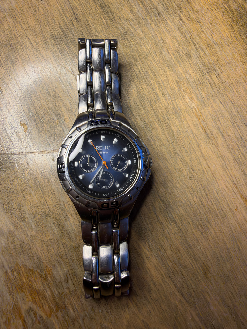 Relic ZR15409 Men's Blue Dial Multifunction Watch 40mm – Working