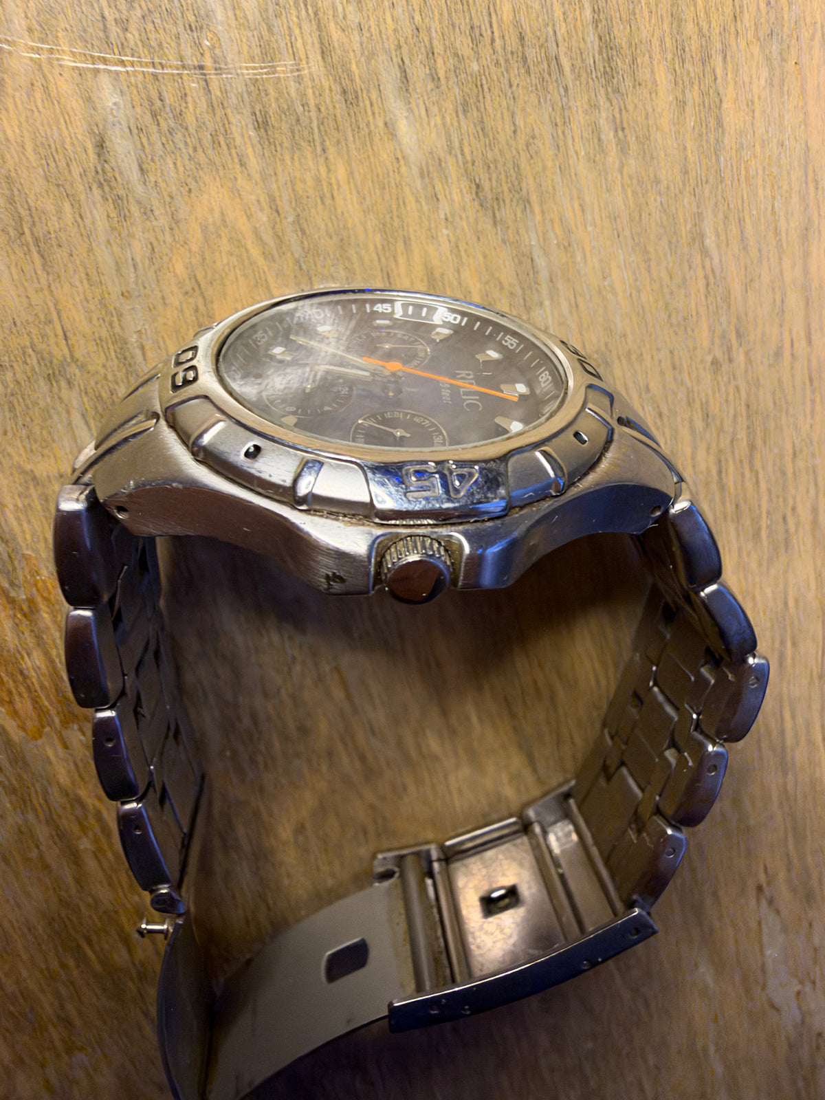 Relic ZR15409 Men's Blue Dial Multifunction Watch 40mm – Working