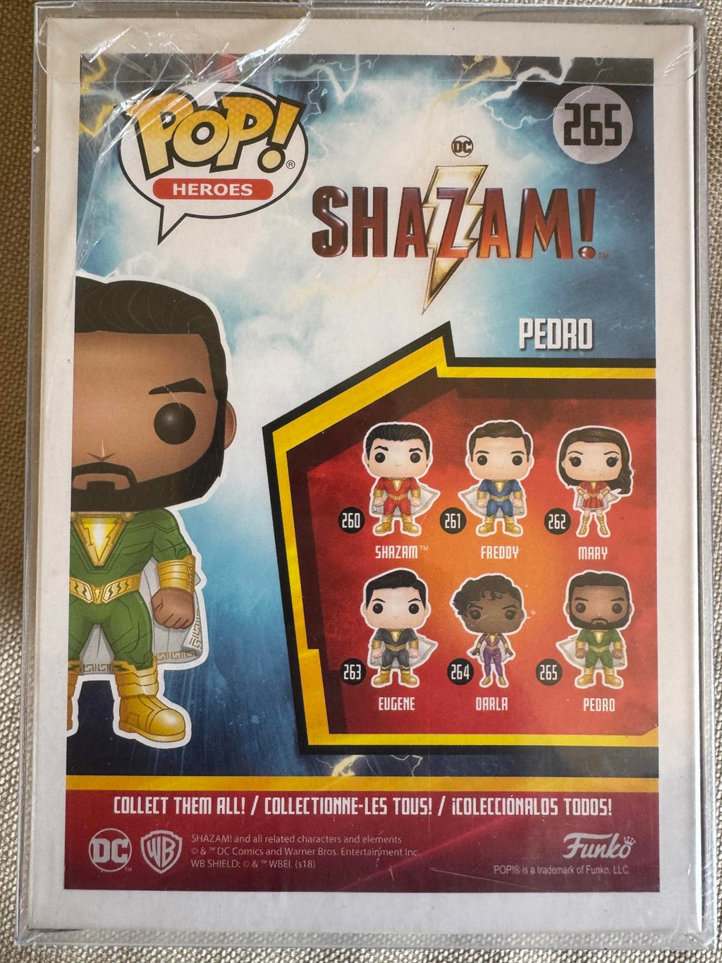 Funko Pop! Heroes Shazam 265 Pedro Signed Figure