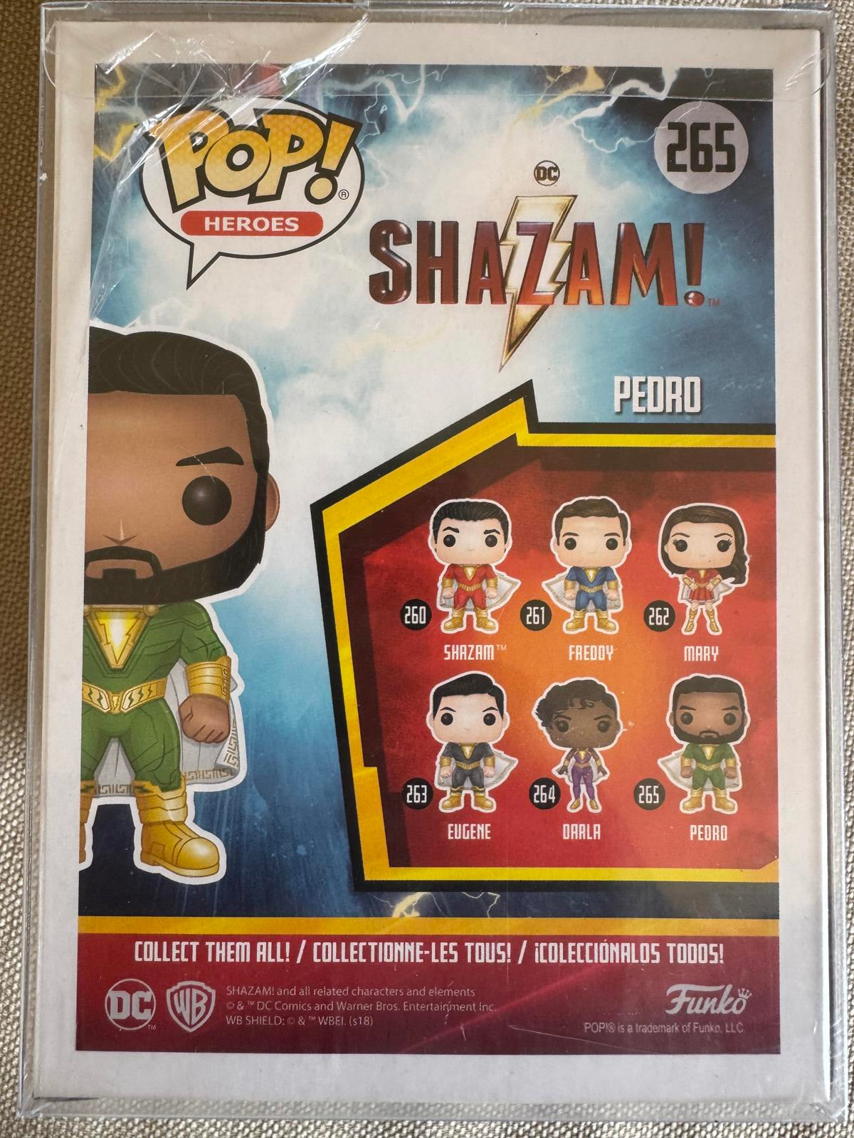Funko Pop! Heroes Shazam 265 Pedro Signed Figure