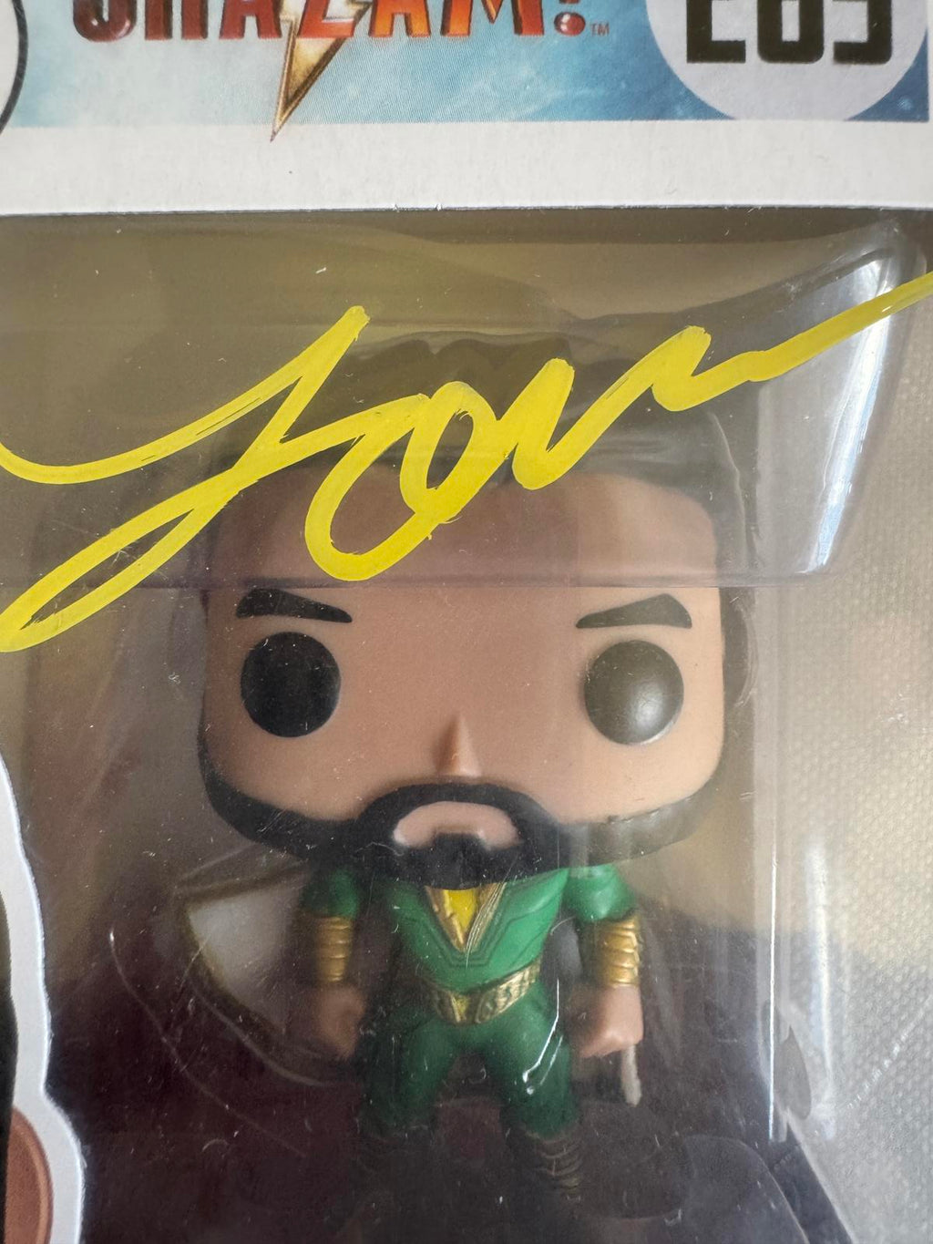 Funko Pop! Heroes Shazam 265 Pedro Signed Figure
