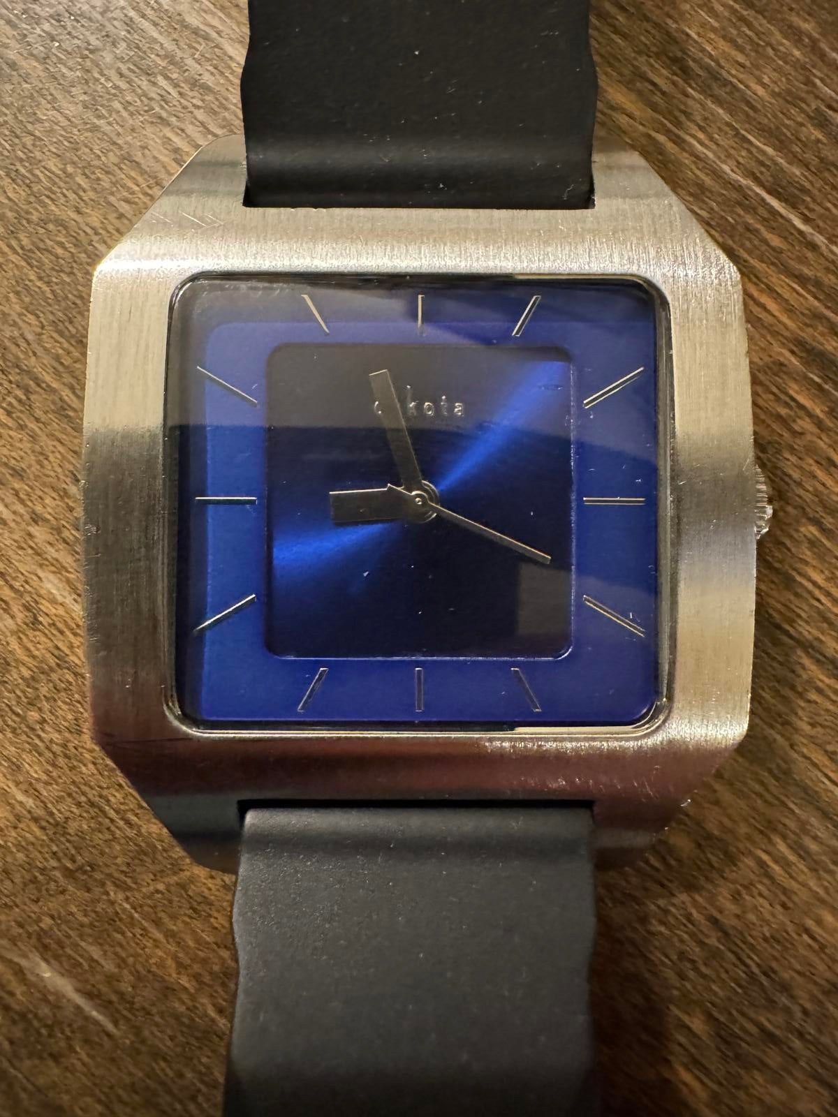 Dakota "Big Blue" Square Case Watch