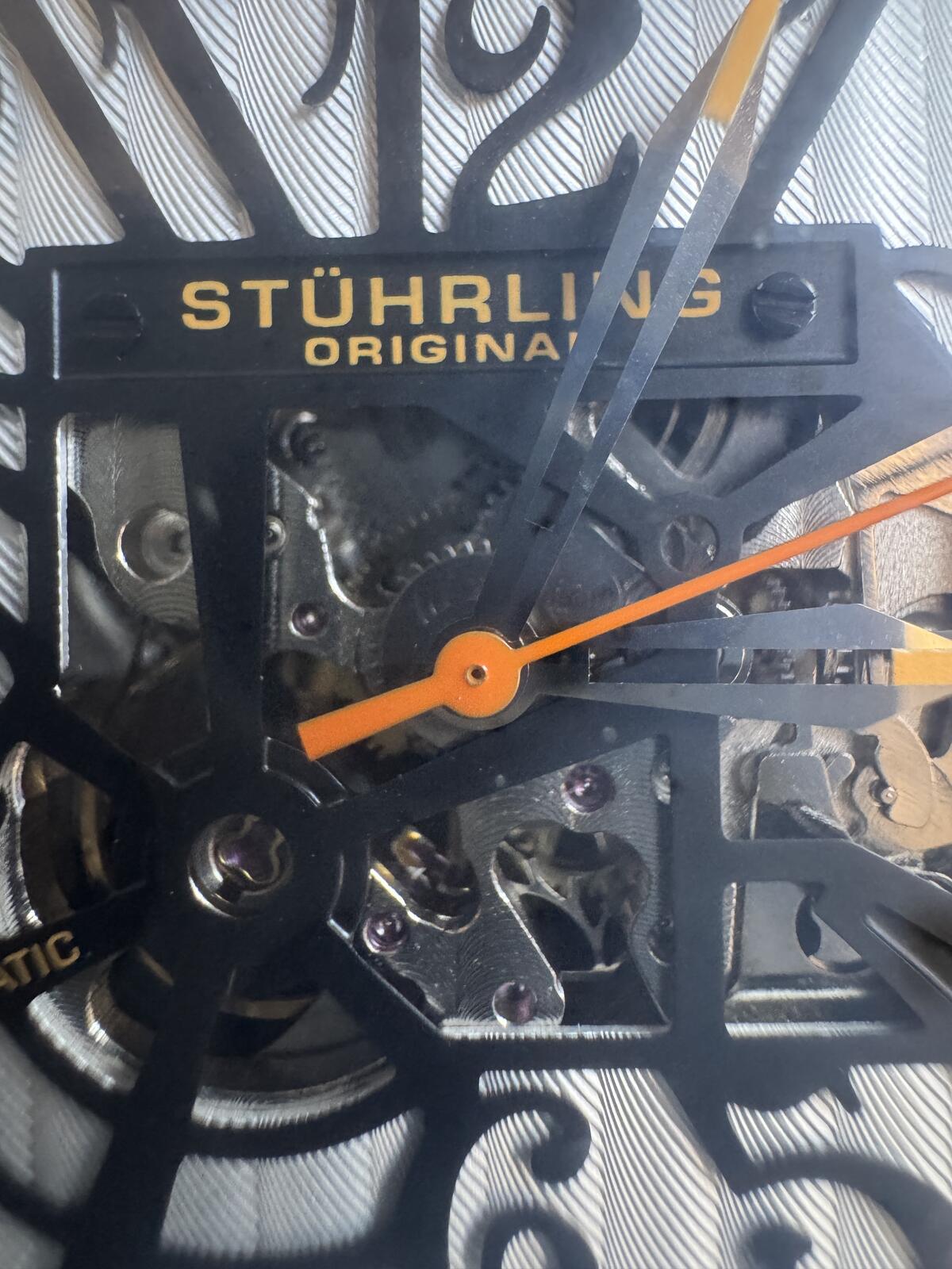 Stuhrling Original Automatic Skeleton Tank Watch