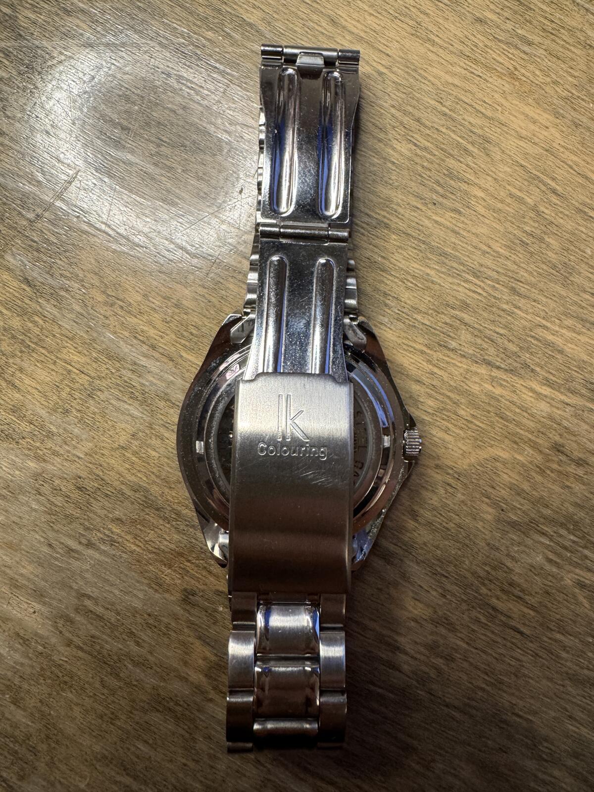 IK Colouring Skeleton Automatic Diver Style Watch – Stainless Steel