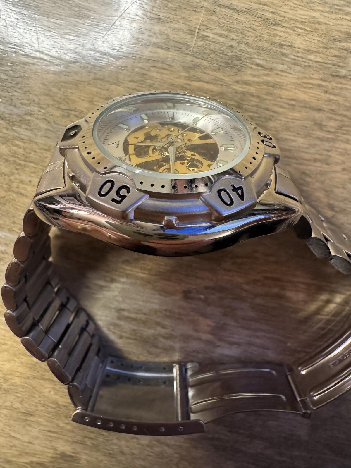 IK Colouring Skeleton Automatic Diver Style Watch – Stainless Steel