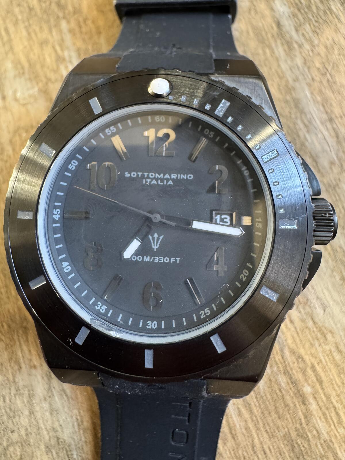 Sottomarino Italia Orca Black Diver Watch – SM60210J
