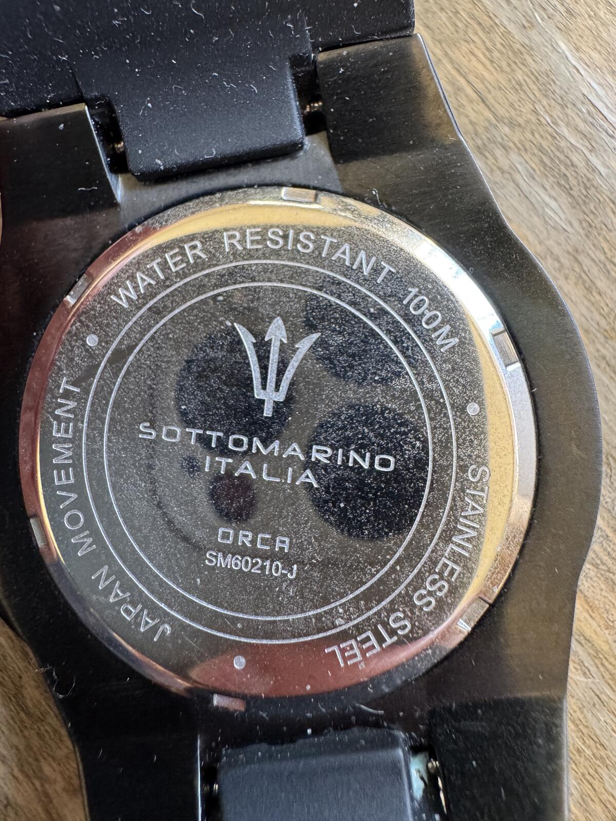 Sottomarino Italia Orca Black Diver Watch – SM60210J