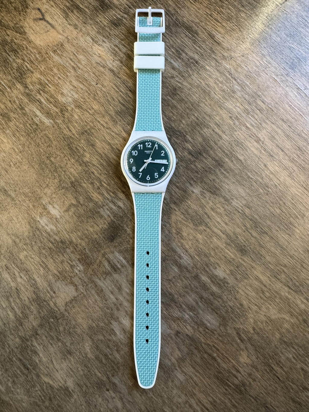 Swatch Swiss "Pool Light" (GW714) Textured Turquoise Strap