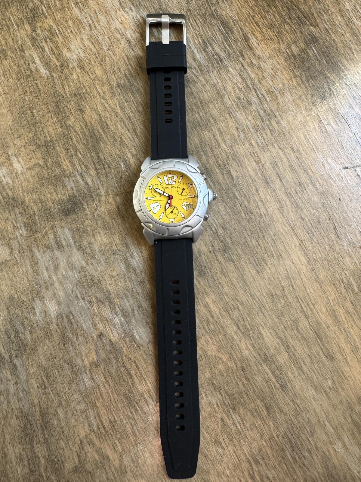 Vintage Sector Yellow Dial Chronograph 150