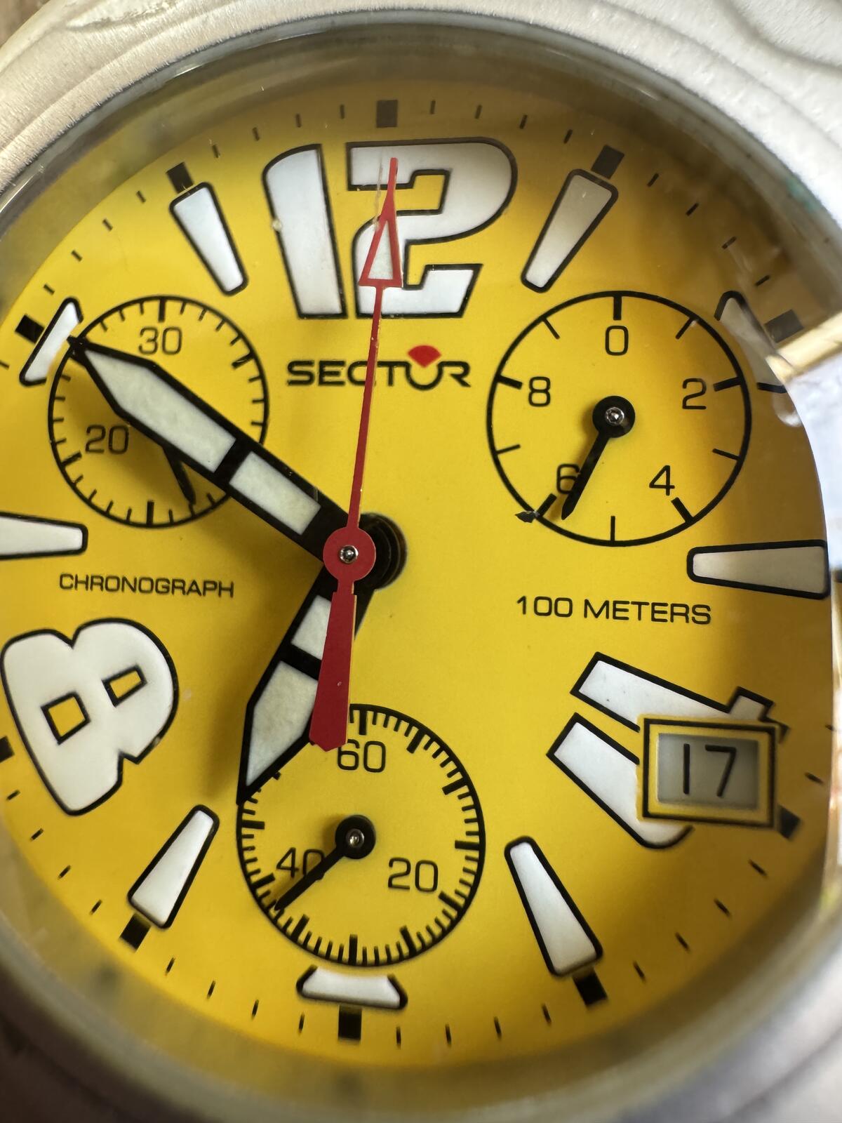 Vintage Sector Yellow Dial Chronograph 150