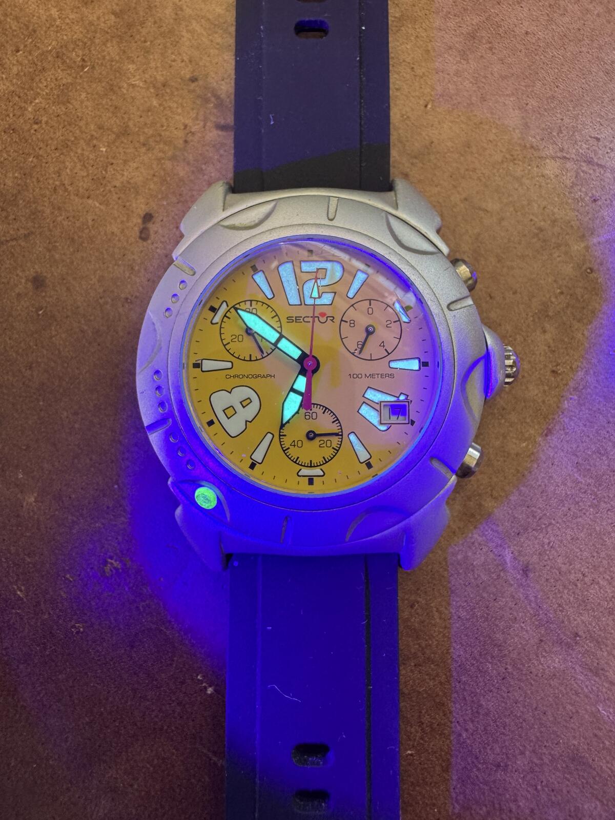 Vintage Sector Yellow Dial Chronograph 150