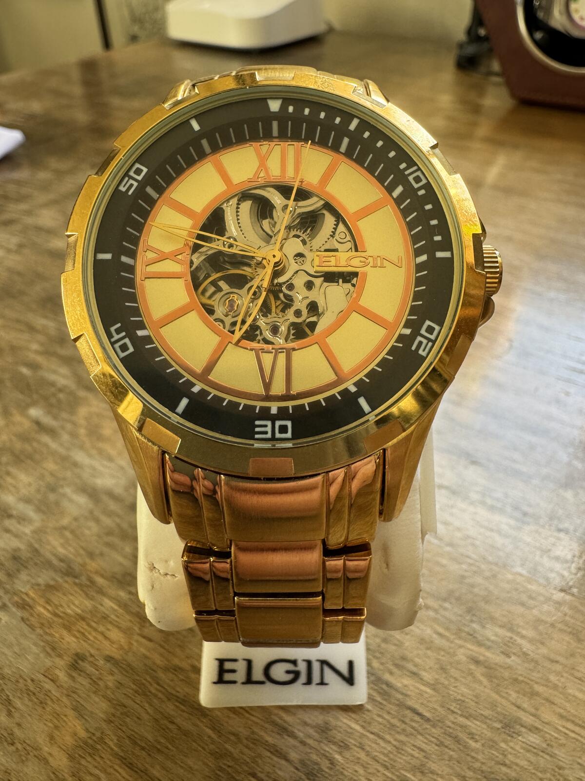 Elgin Automatic Skeleton Men's Watch FG9040