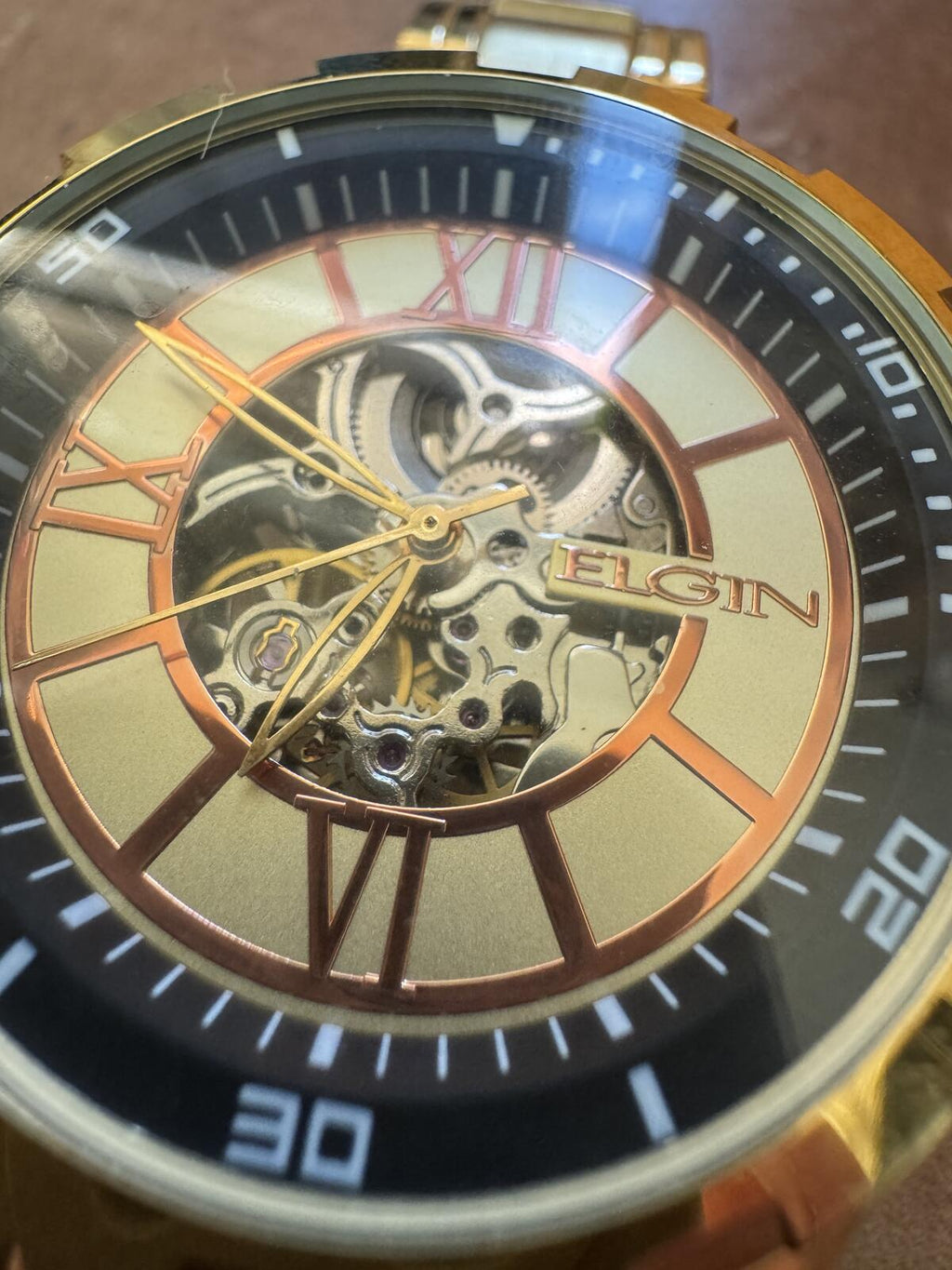 Elgin Automatic Skeleton Men's Watch FG9040