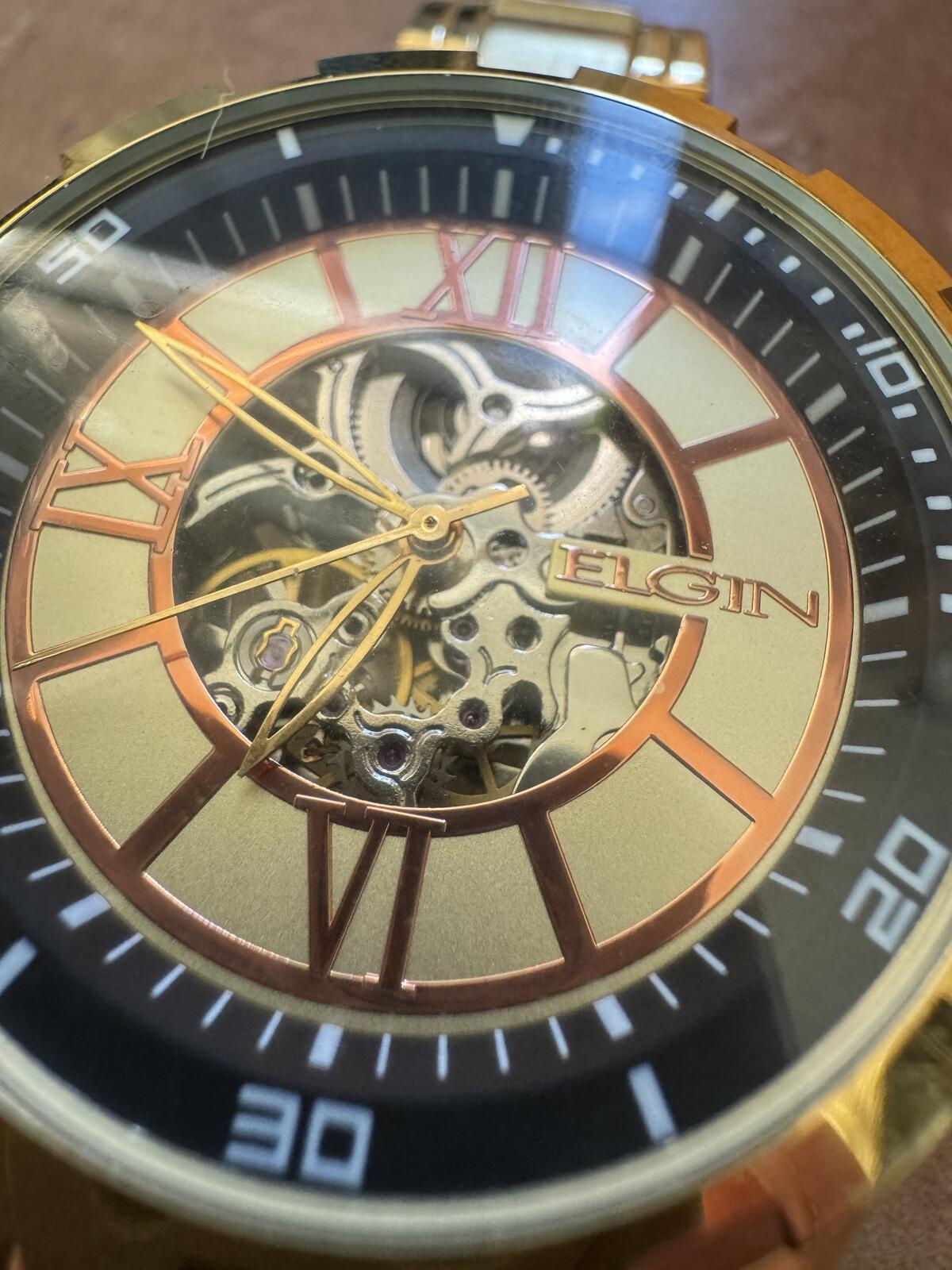 Elgin Automatic Skeleton Men's Watch FG9040
