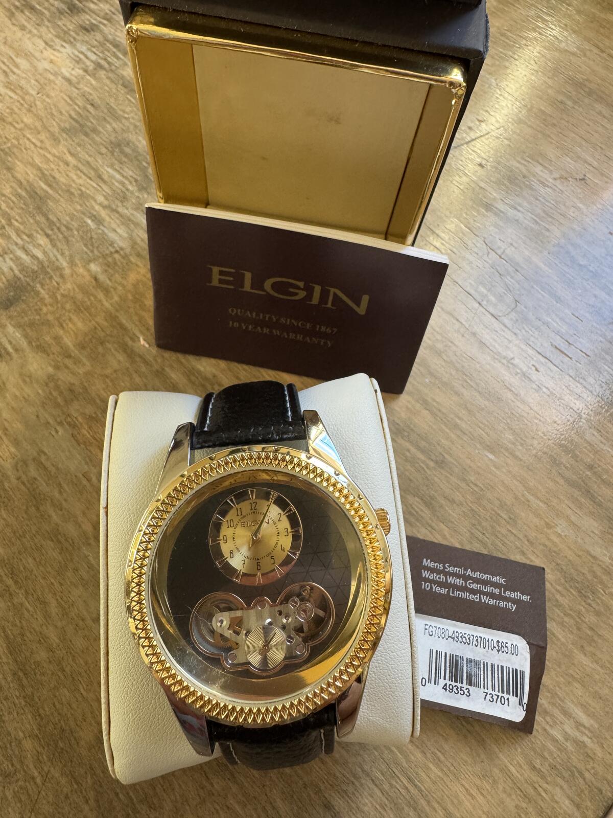 Elgin Semi-Automatic Mechanical Watch FG7080