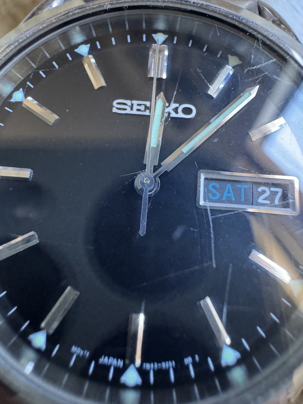 SEIKO Quartz Black Dial 7N43-9070