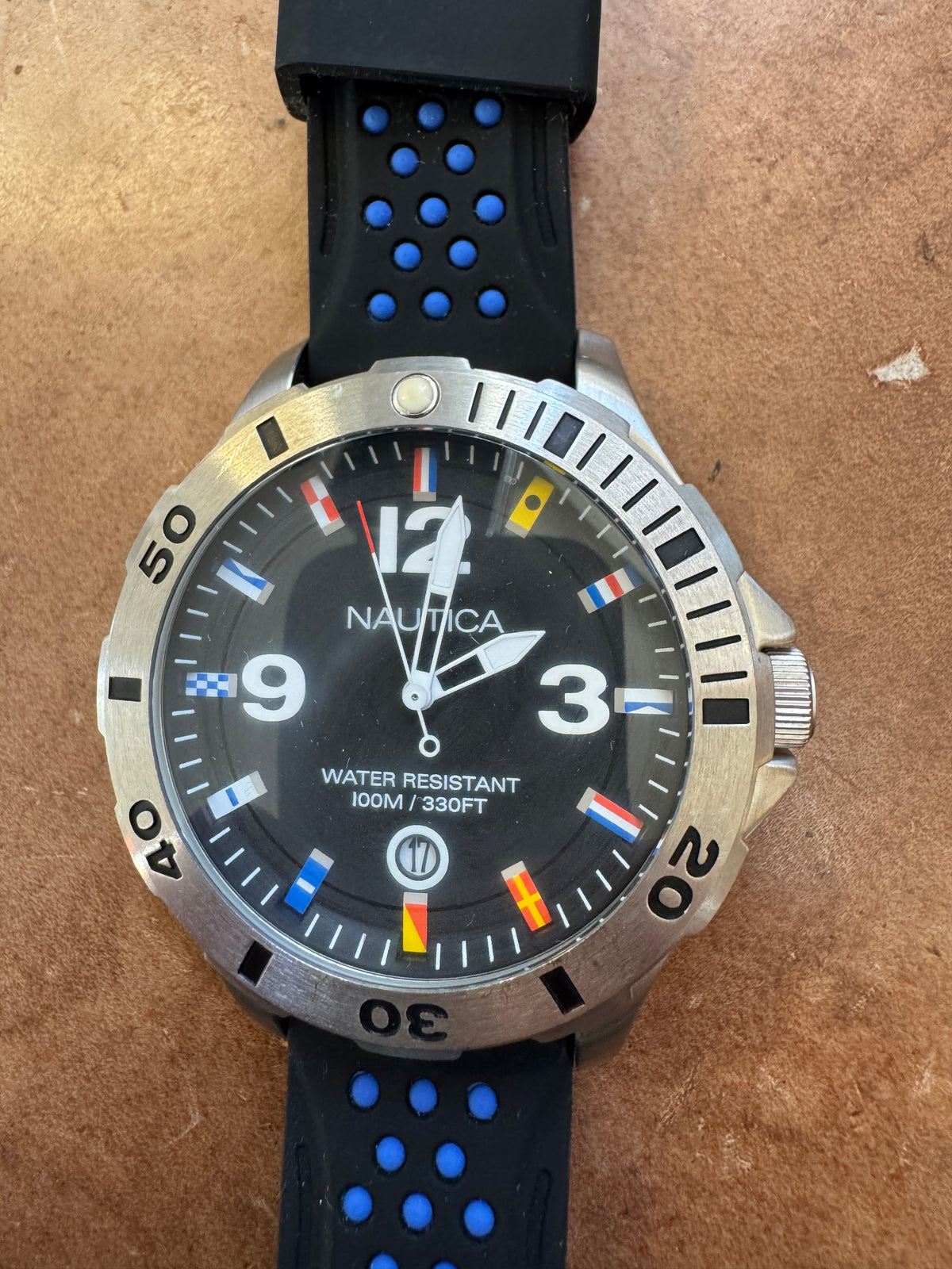 Nautica Signal Flag Quartz Watch – Black Dial – 100M