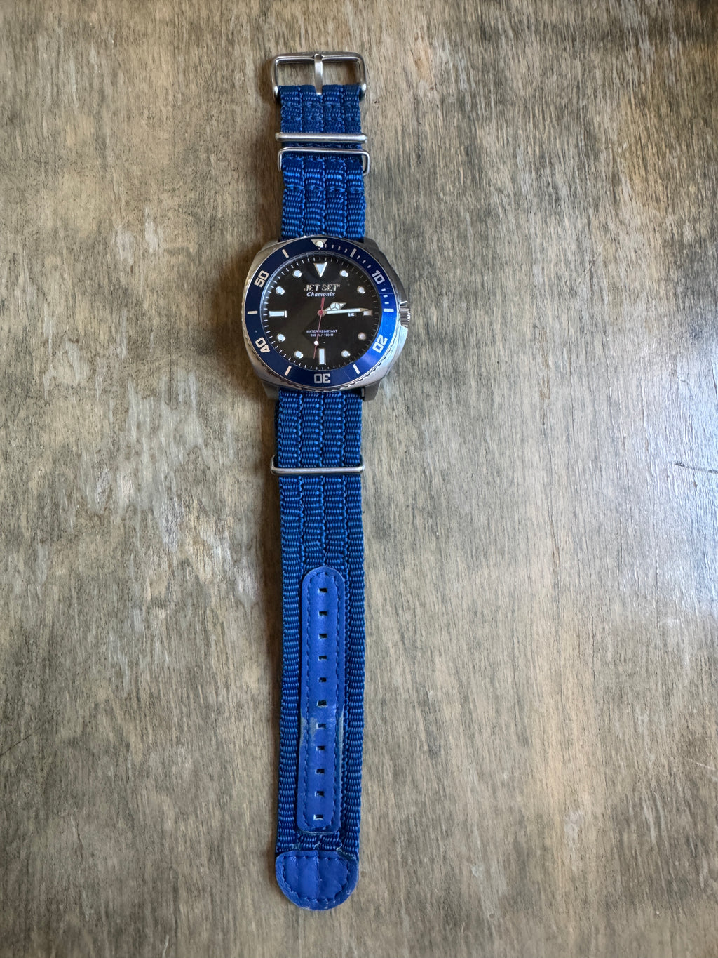 Jet Set Chamonix J2770 Men’s Quartz Dive Watch – Blue Bezel – 51mm