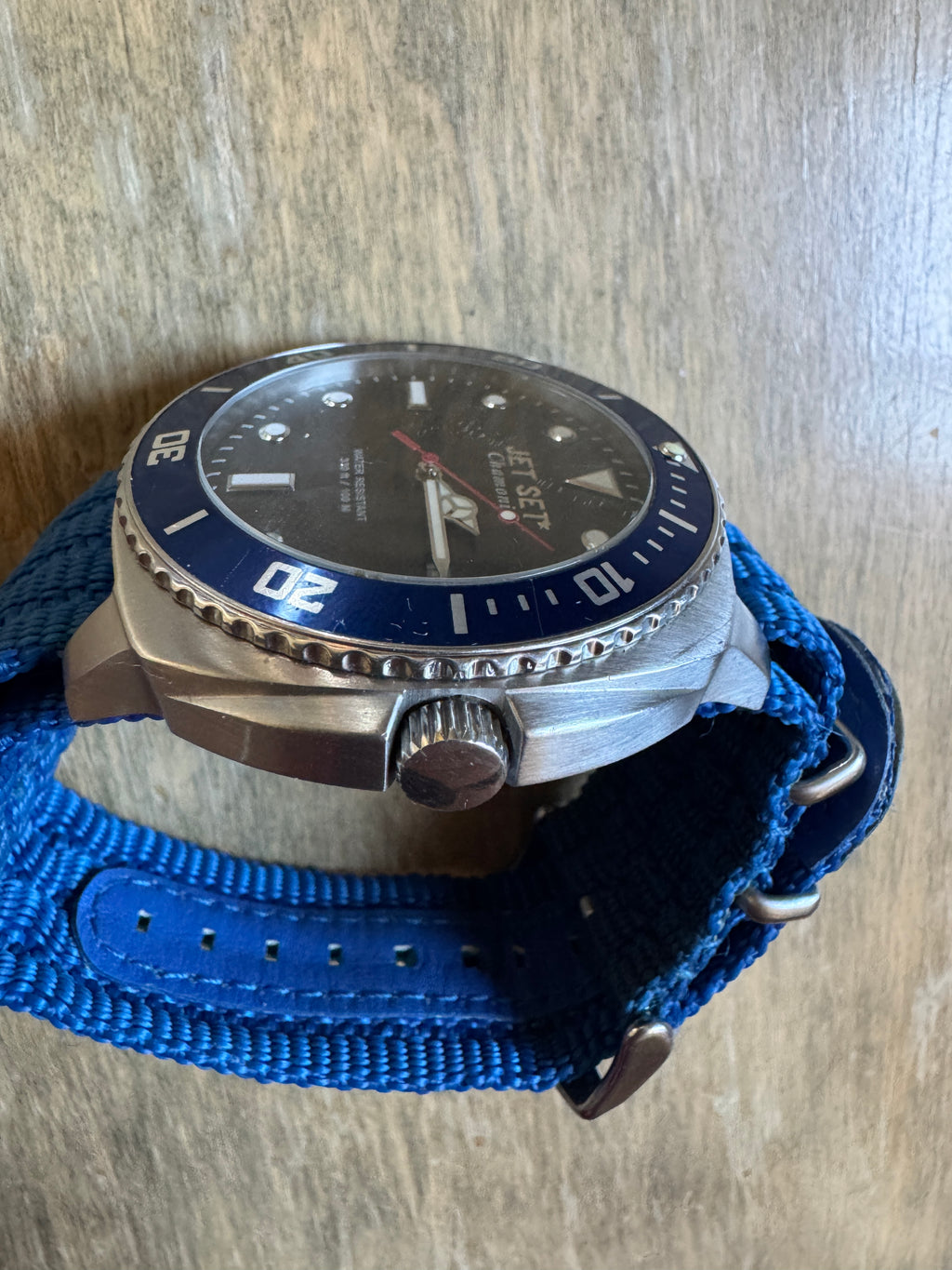 Jet Set Chamonix J2770 Men’s Quartz Dive Watch – Blue Bezel – 51mm