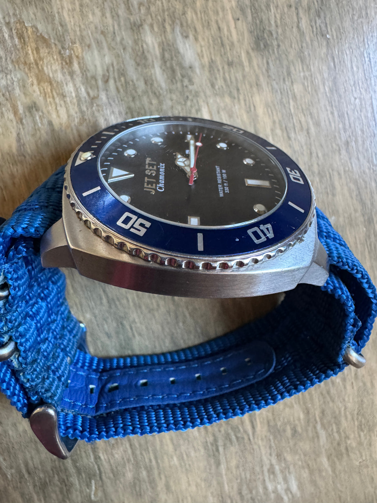 Jet Set Chamonix J2770 Men’s Quartz Dive Watch – Blue Bezel – 51mm