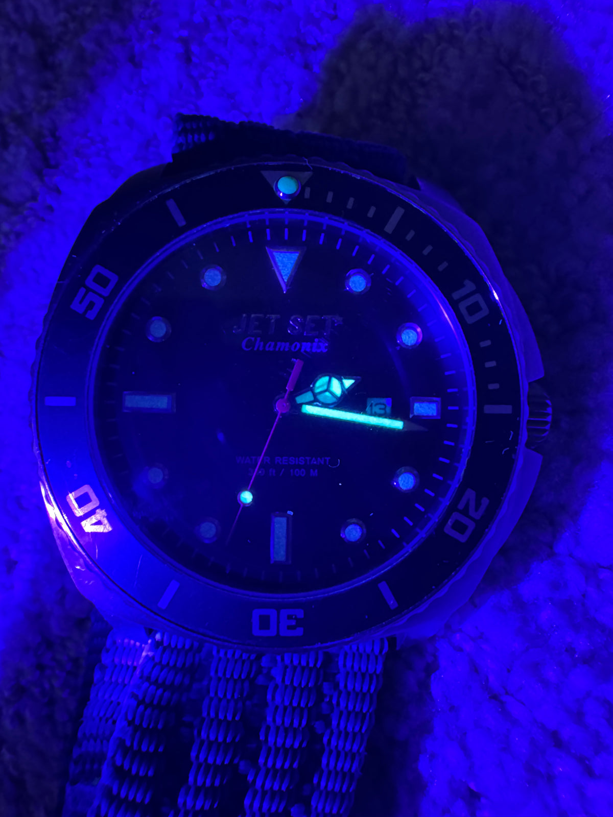 Jet Set Chamonix J2770 Men’s Quartz Dive Watch – Blue Bezel – 51mm