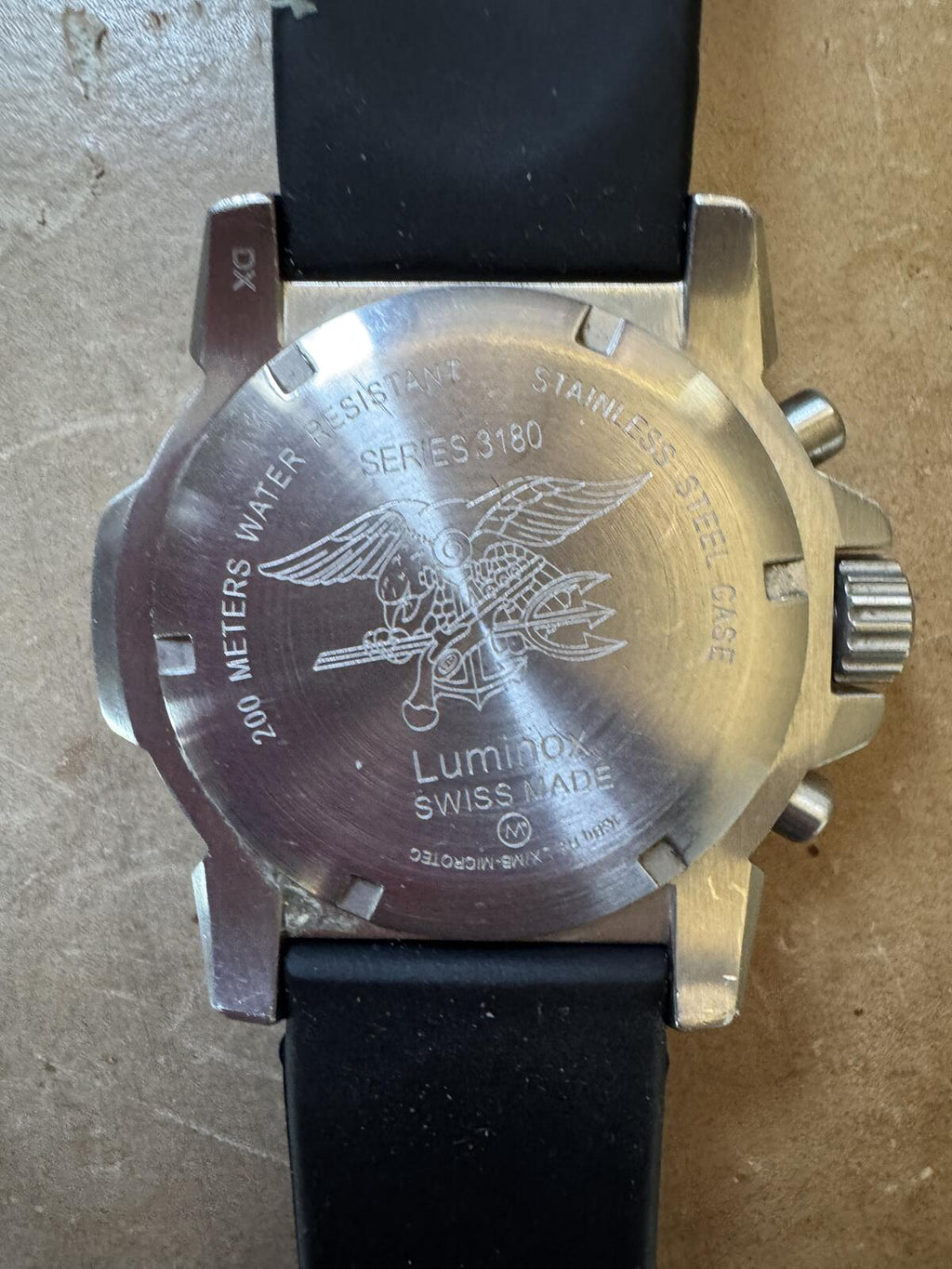 Luminox Navy SEAL Series 3180 Swiss Quartz Chronograph Dive Watch 200M