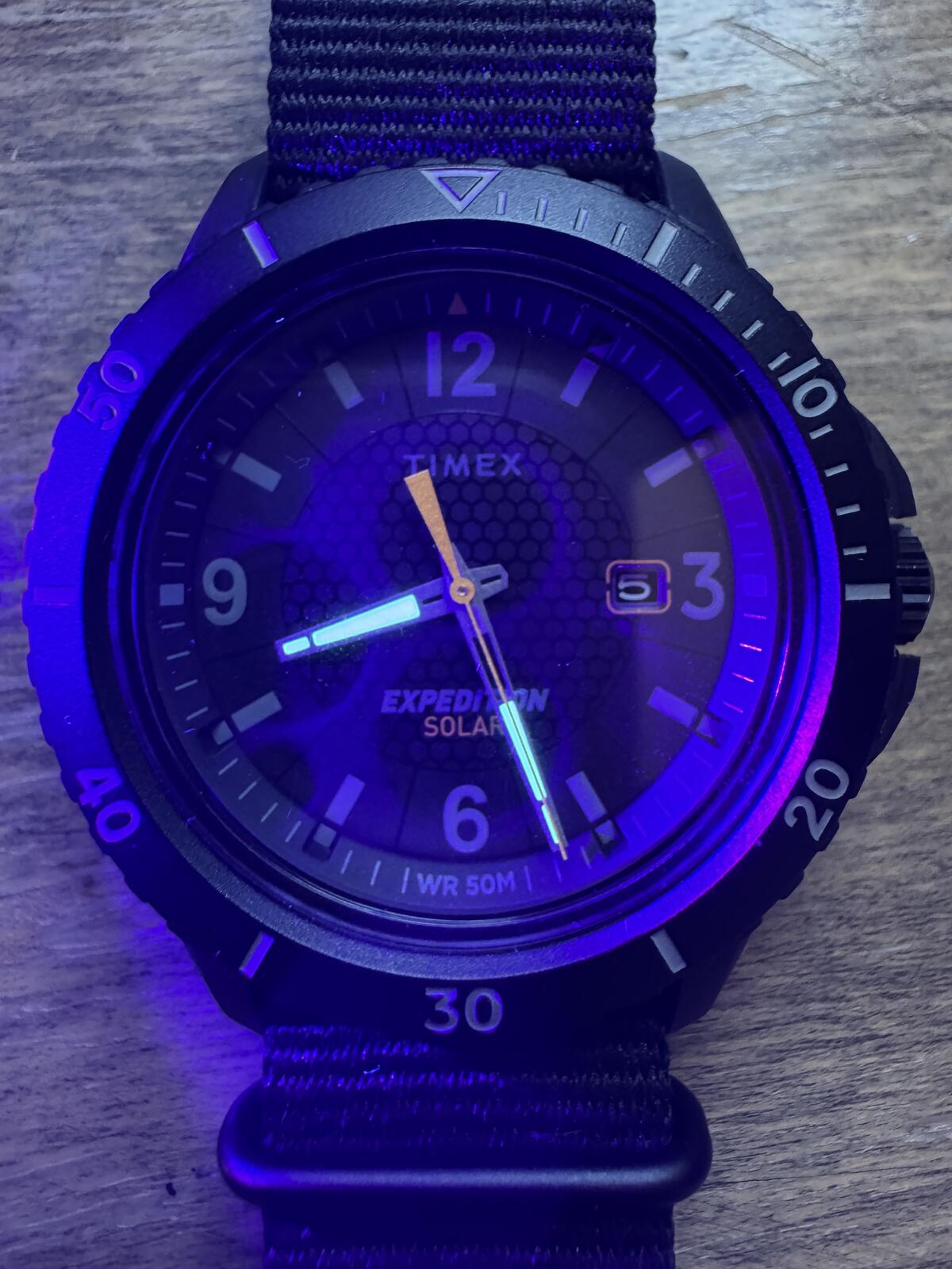 Timex Expedition Solar TW2U30300 Black Solar Powered Field Watch