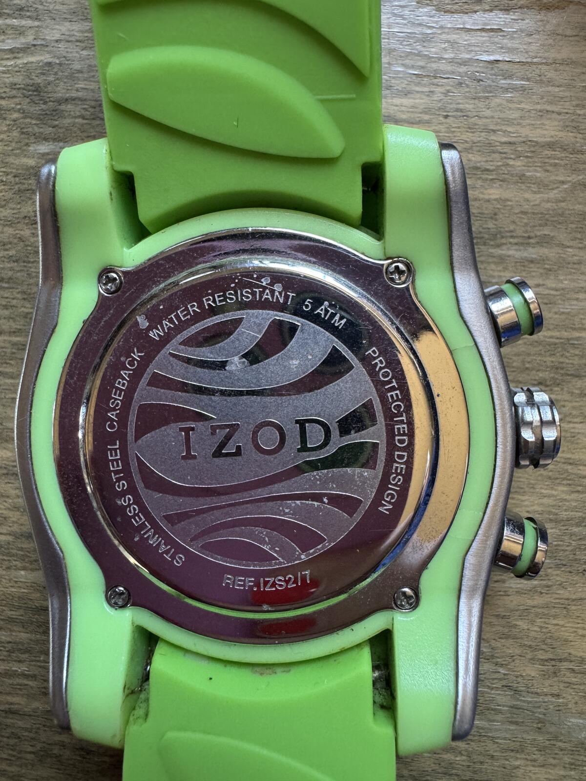 IZOD IZS217 Neon Green Chronograph Quartz Watch