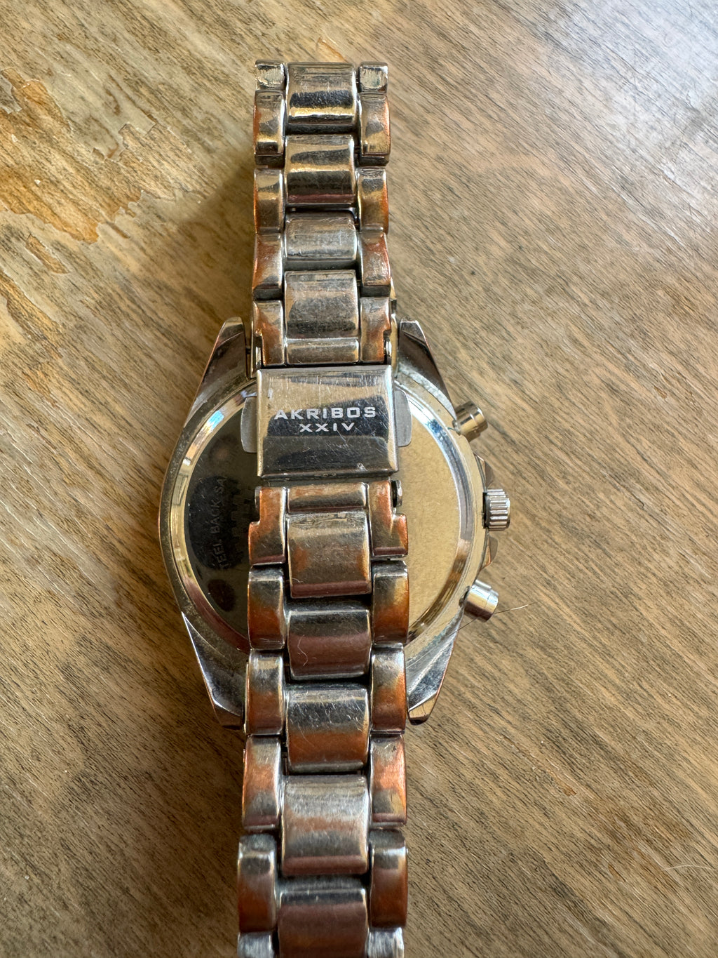 Akribos XXIV AK809SSPK Swiss Quartz Hot Pink Multifunction Watch