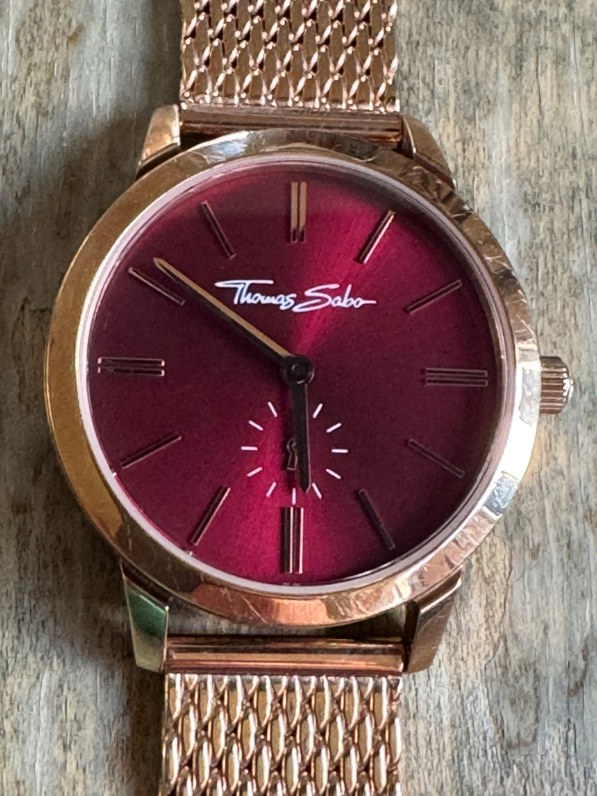 Thomas Sabo Glam Spirit WA0276 Burgundy Dial Rose Gold Watch