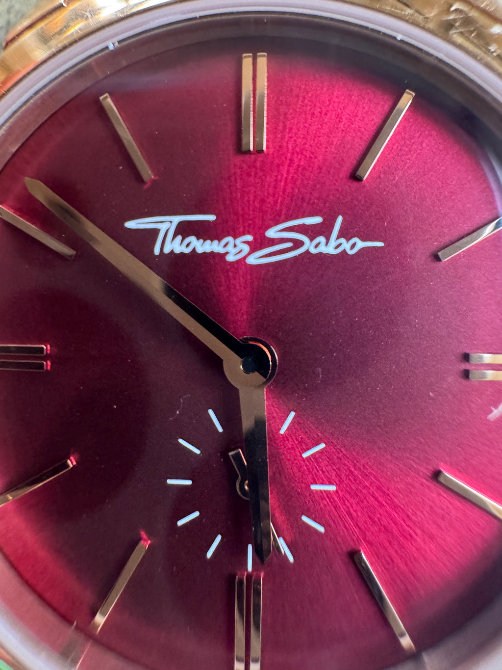Thomas Sabo Glam Spirit WA0276 Burgundy Dial Rose Gold Watch