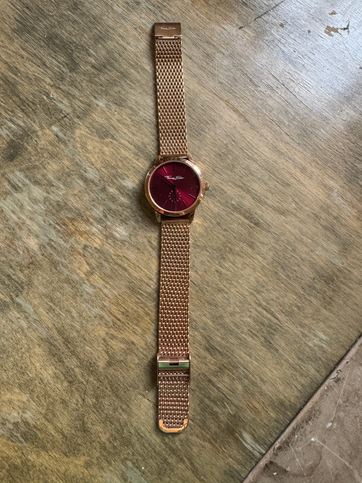 Thomas Sabo Glam Spirit WA0276 Burgundy Dial Rose Gold Watch
