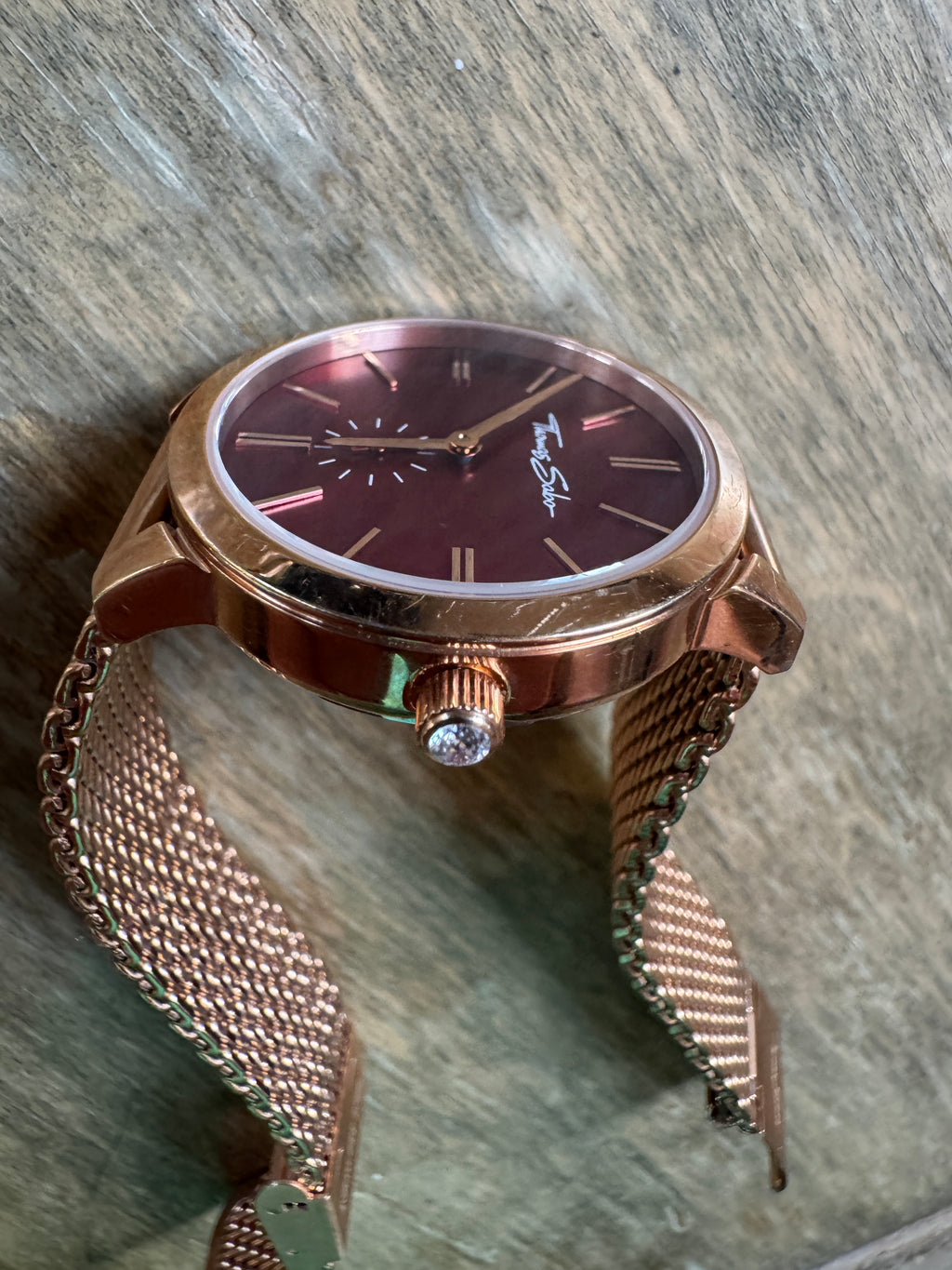 Thomas Sabo Glam Spirit WA0276 Burgundy Dial Rose Gold Watch