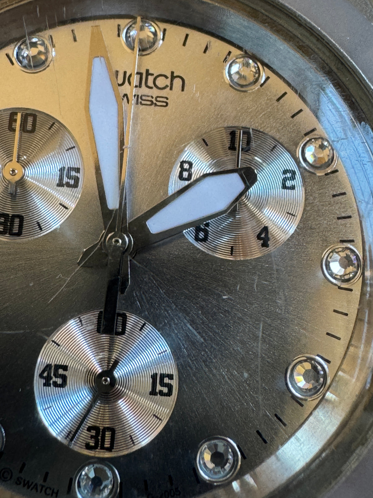 Swatch Irony Diaphane Full-Blooded Silver SVCK4038G Chronograph