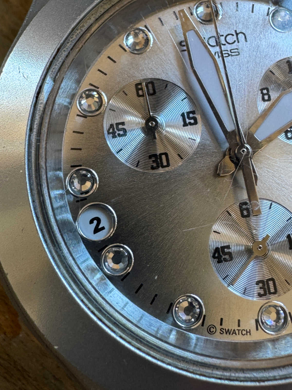 Swatch Irony Diaphane Full-Blooded Silver SVCK4038G Chronograph