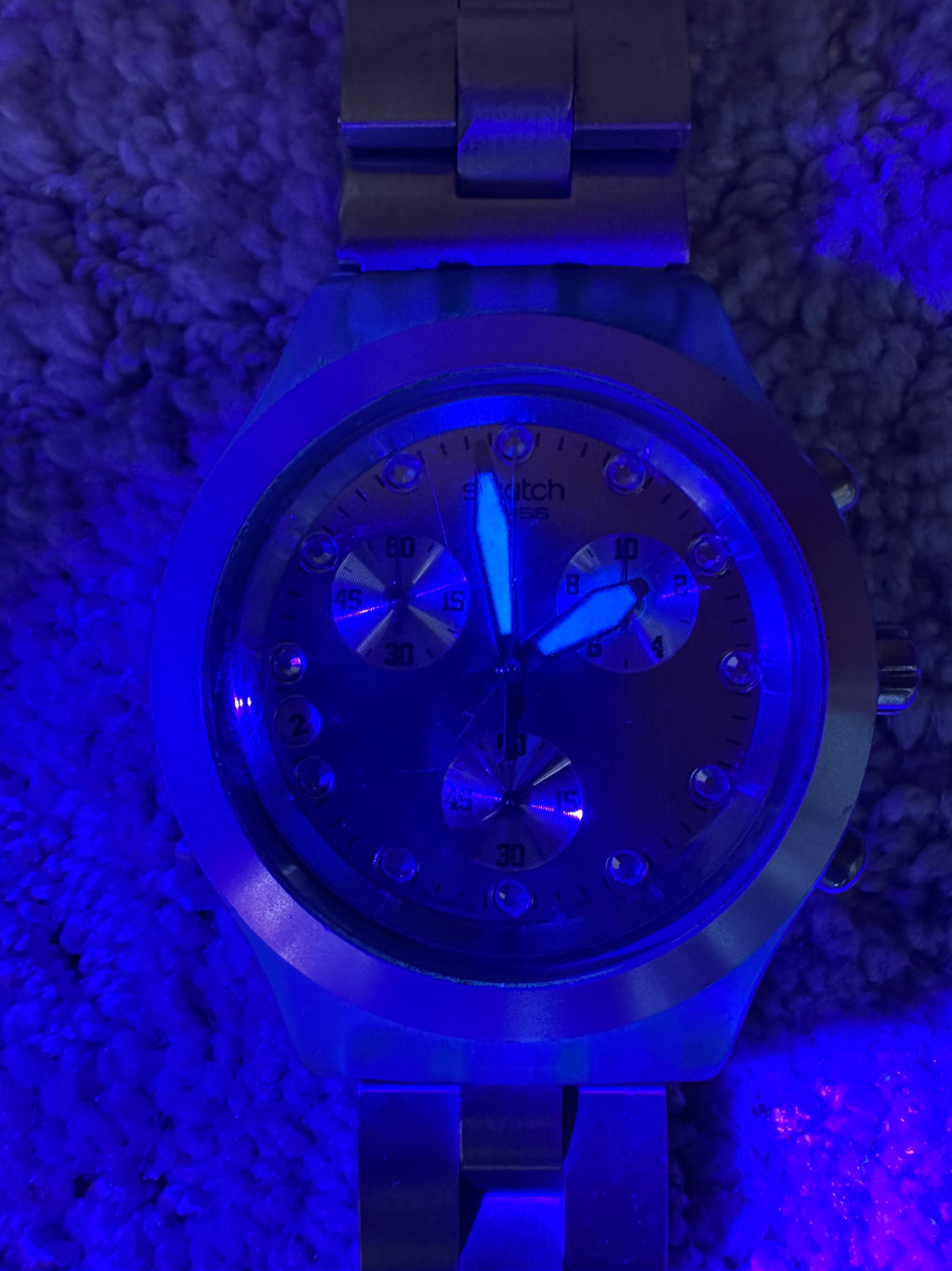 Swatch Irony Diaphane Full-Blooded Silver SVCK4038G Chronograph