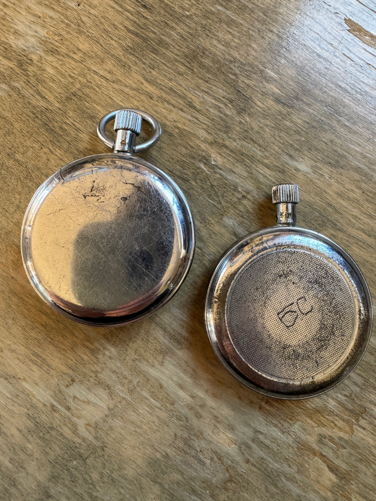 Vintage Soviet USSR Mechanical Stopwatches Lot of 2 – 15 Jewels – Repair Parts