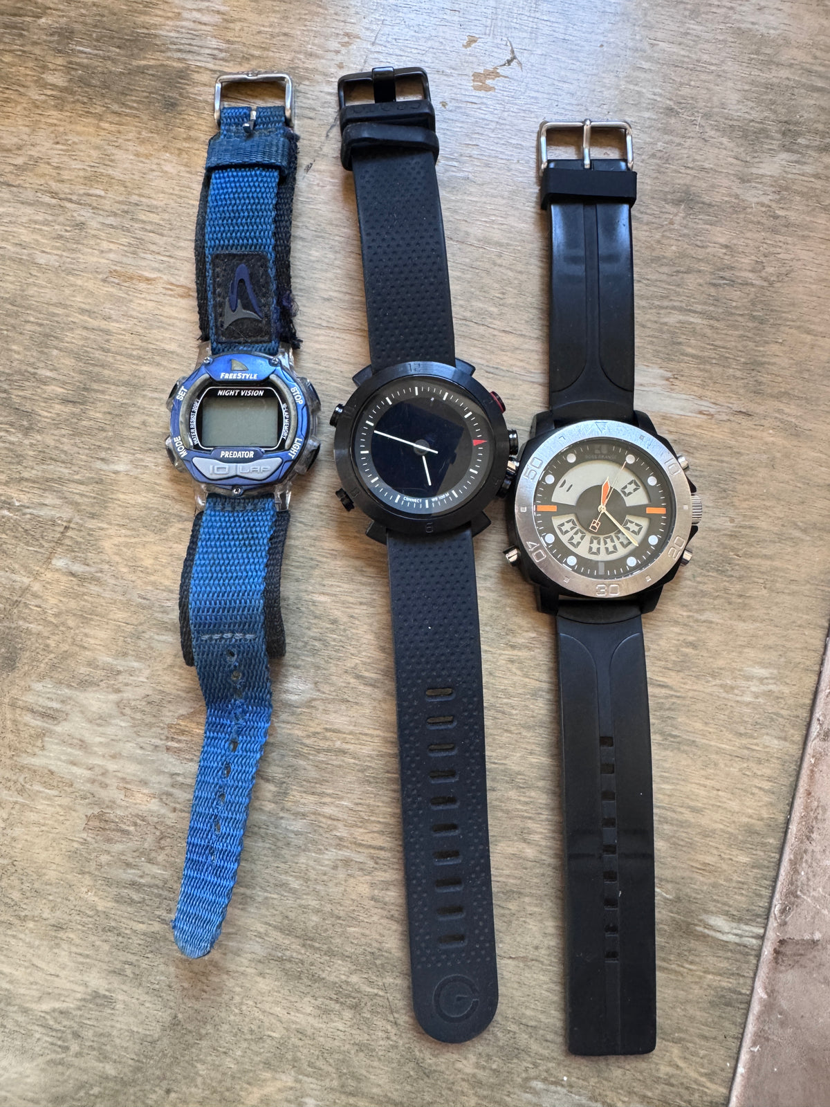 Freestyle Predator, Cogito Connect & Boss Orange Watch Lot – Parts/Repair