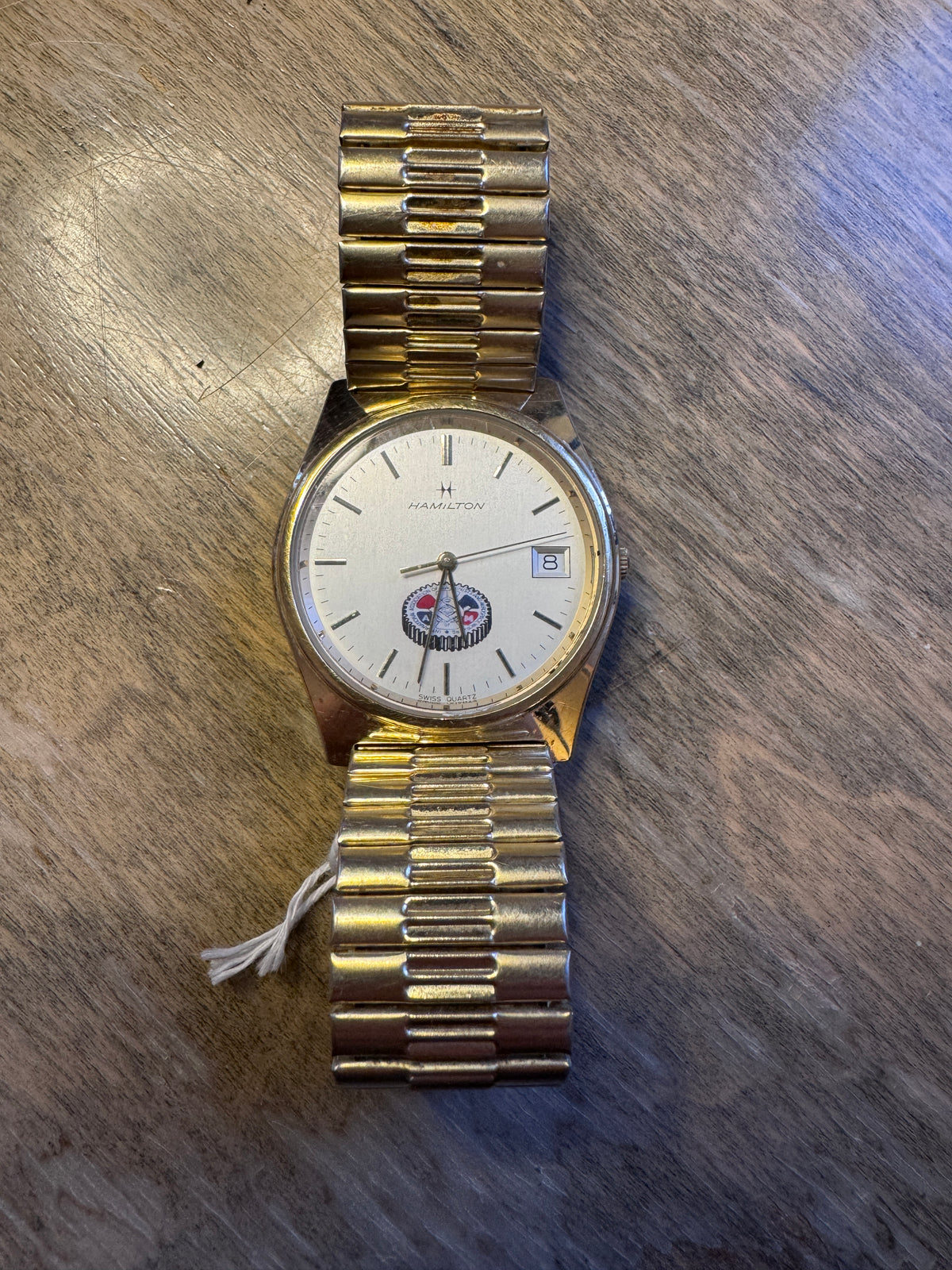 Hamilton 9800 IAM Union Commemorative Swiss Quartz Watch – 1989 Box & Papers