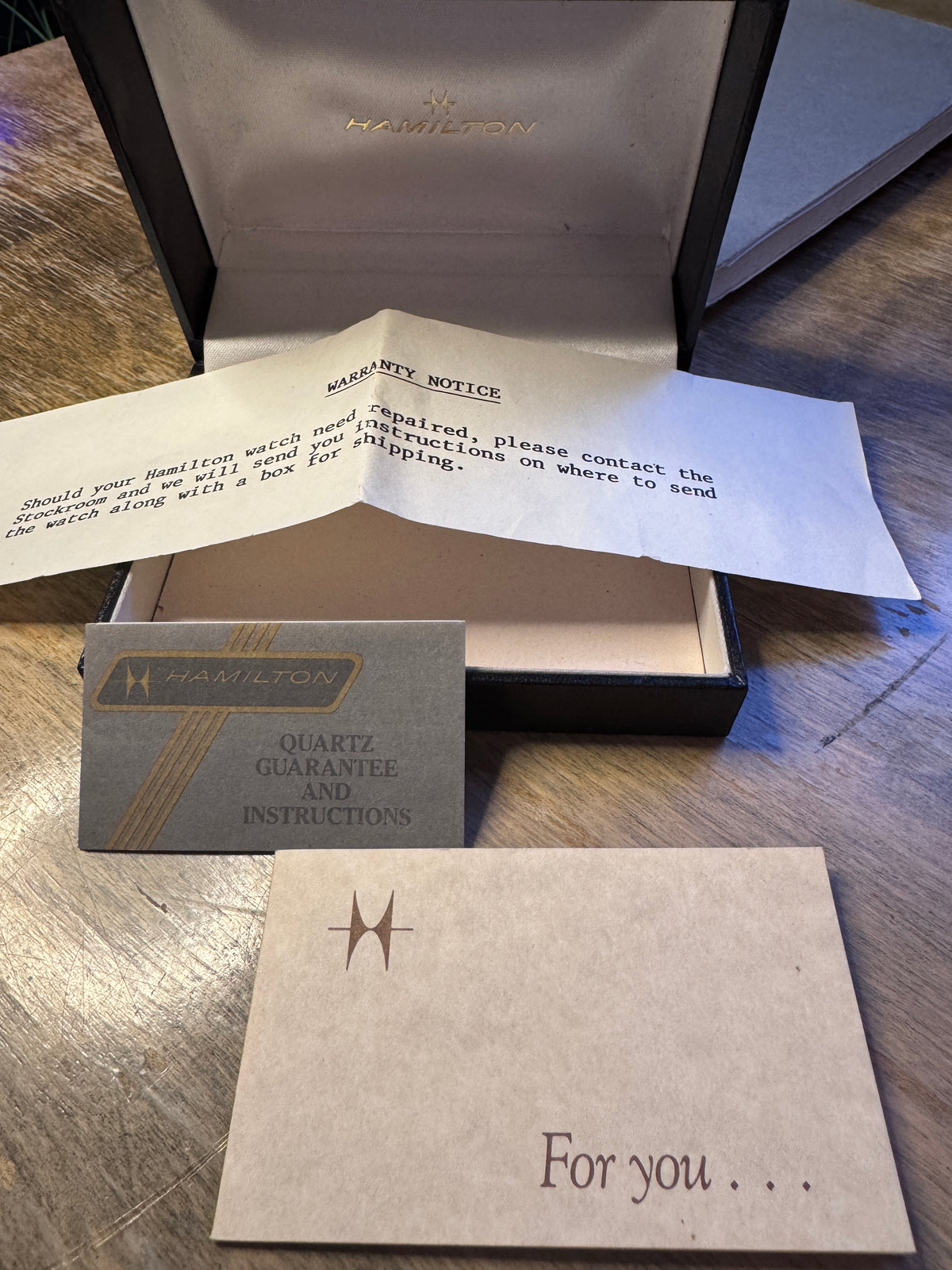 Hamilton 9800 IAM Union Commemorative Swiss Quartz Watch – 1989 Box & Papers