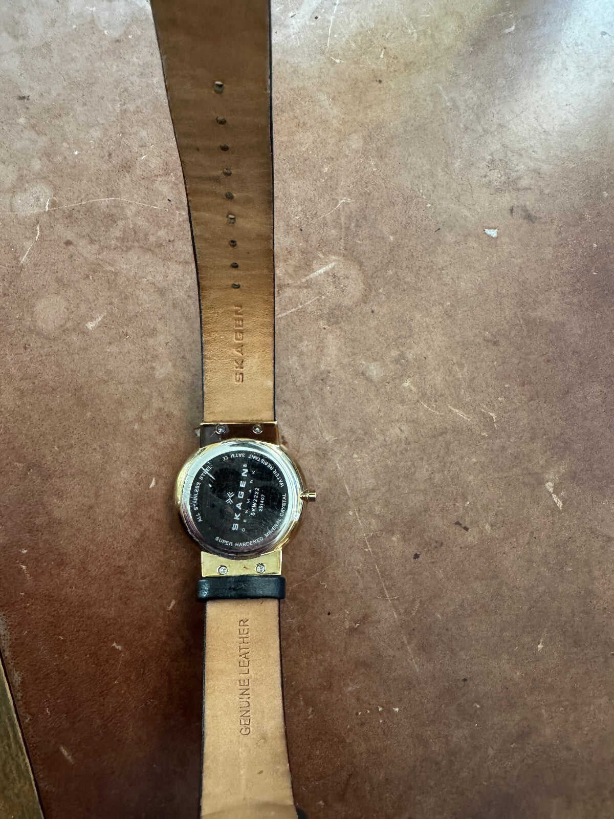 Skagen Denmark SKW2222 Women's Watch – Black Dial – Gold Tone – Crystal Accents