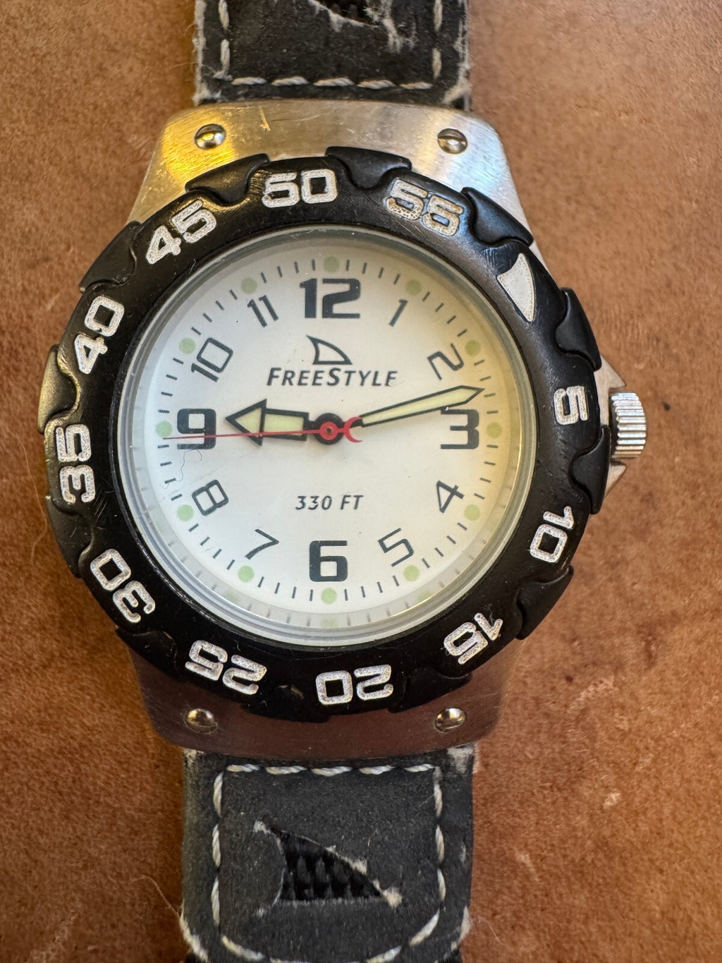 Vintage Freestyle Model 772 Diver Watch – 330FT Japan Quartz – Surf Skate Style