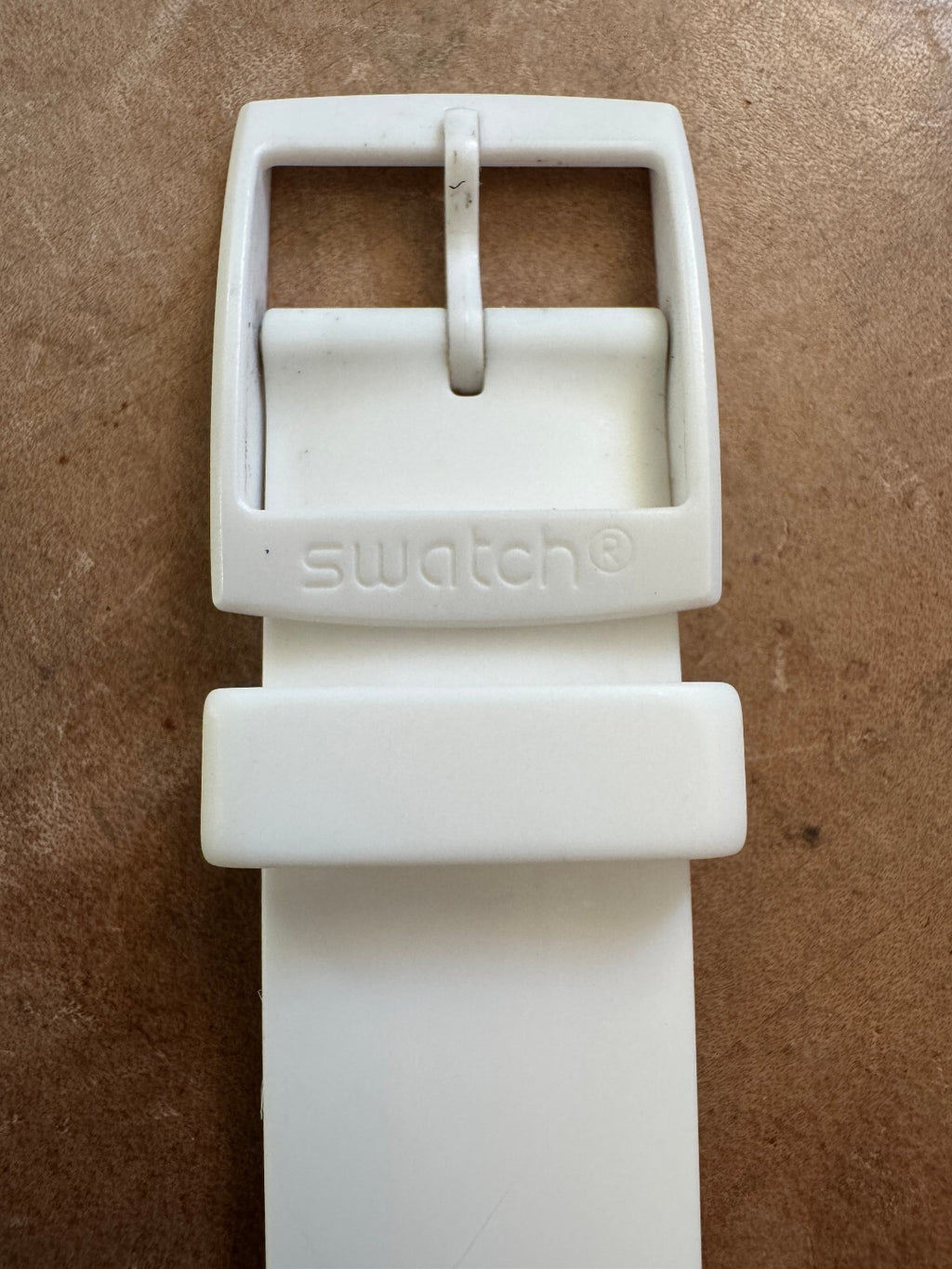 Swatch White Skeleton Quartz Watch – Swiss Made – Gold Tone Movement – 2012