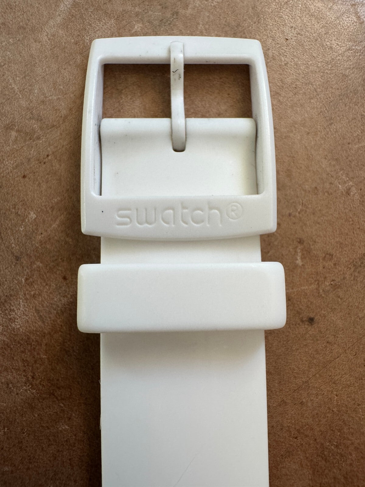Swatch White Skeleton Quartz Watch – Swiss Made – Gold Tone Movement – 2012