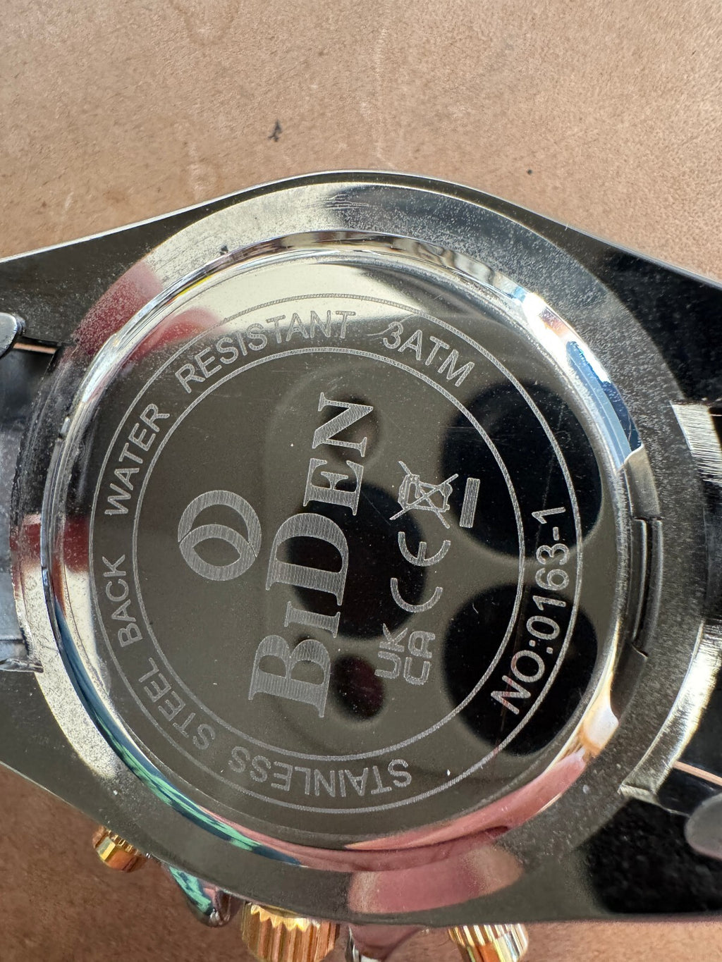 BiDen Rainbow Bezel Sport Watch – Blue Dial – Two-Tone Stainless Steel