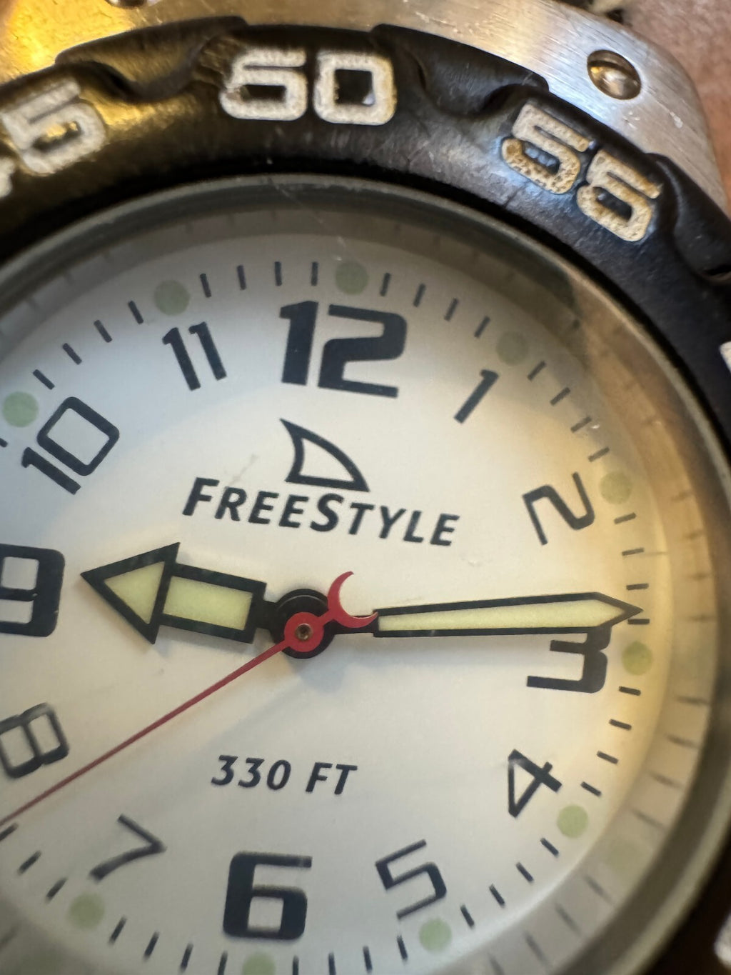 Vintage Freestyle Model 772 Diver Watch – 330FT Japan Quartz – Surf Skate Style